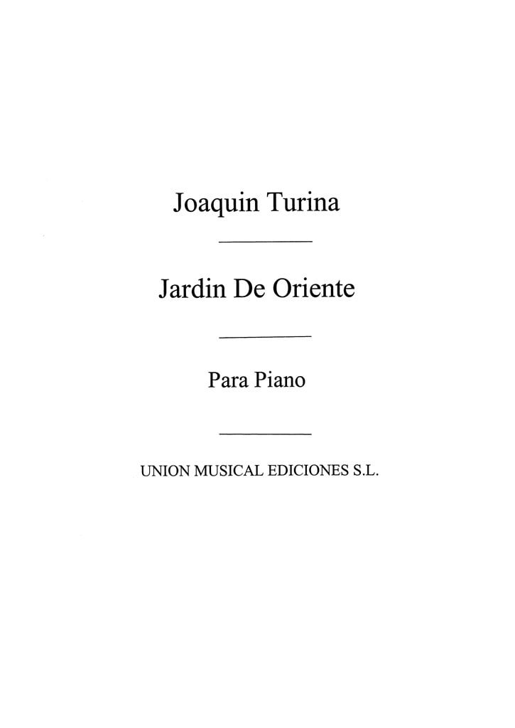 Danza De Jardin De Oriente Op.25